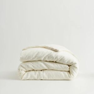 Quince European Linen Ivory Duvet Cover! Sz. King/ Cal King! (184)